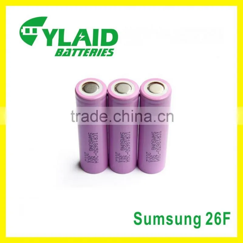 Hottest free sample fast shipping for samsung icr 18650 26f us18650vt 18650 batterie batterie per bici elettriche prezzi