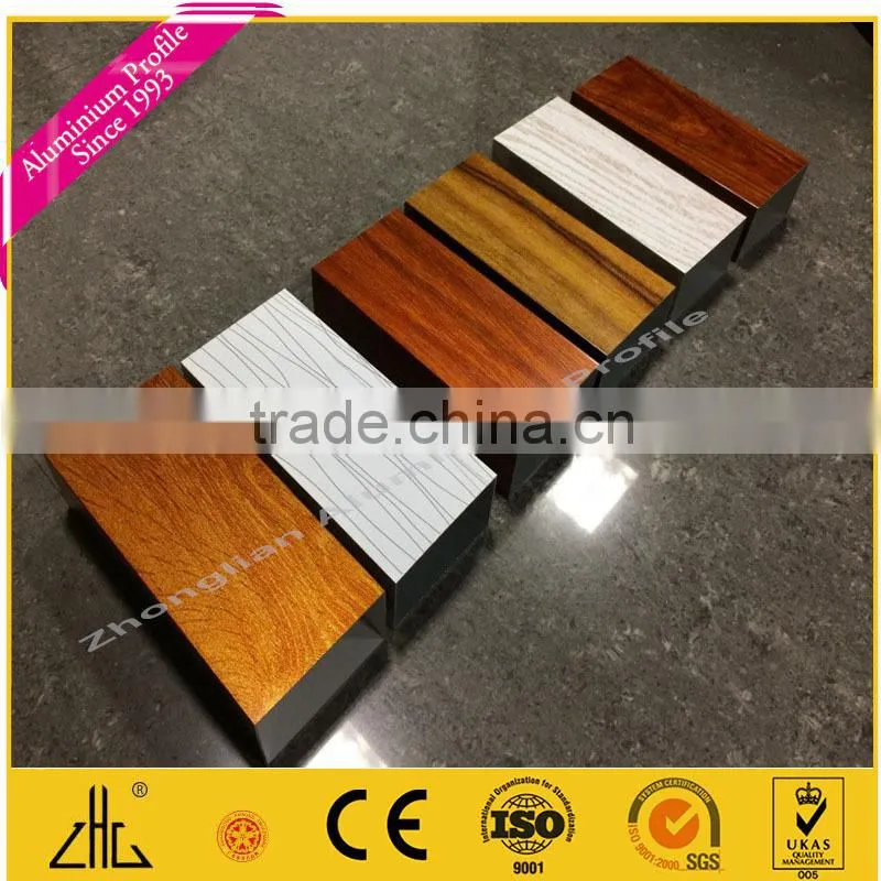 HOT! square pipe aluminium factory price / chairs' legs in kitchen table aluminium price per kg /wood grain aluminium profile