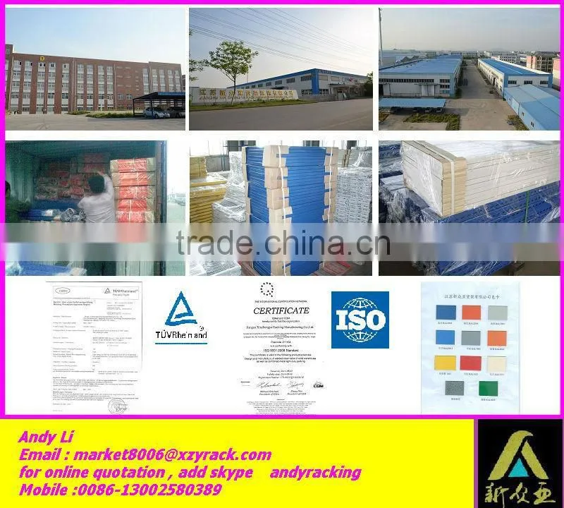 ISO certificated Drive in Steel Racks