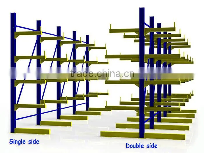 Single or double side heavy duty cantilever racks