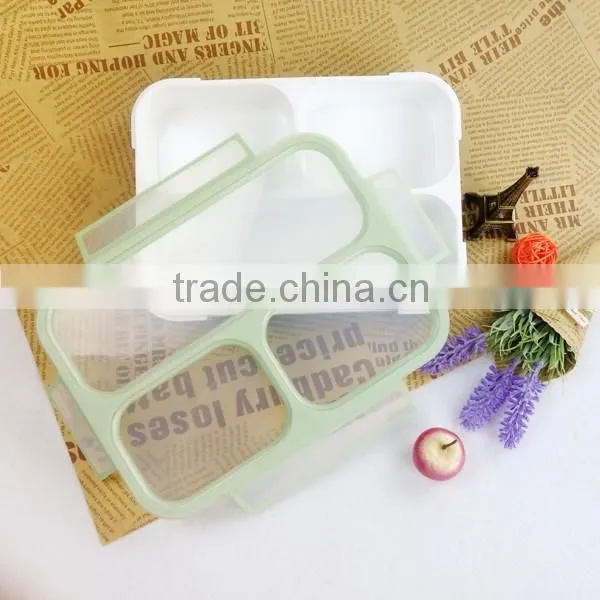 Leakproof Kids Children's Plastic Lunch Box 3 Compartment China Factory