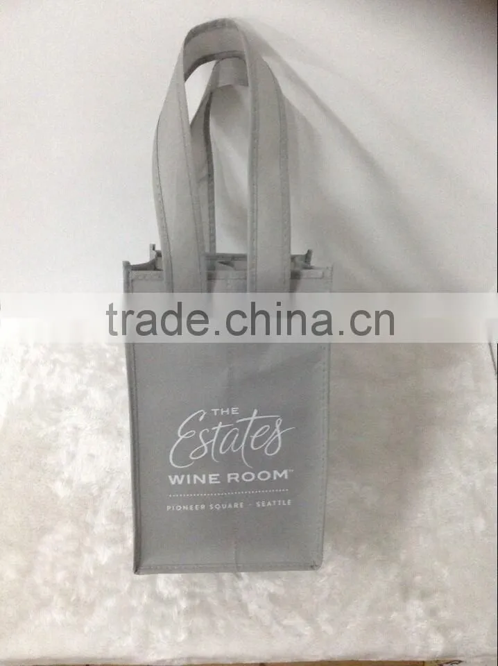 Non-Woven Vineyard One Bottle Personalized Wine Bags Wine Bottle Bag