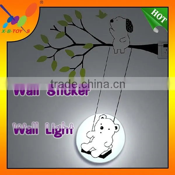 2014 hottest and new Design 3D Sunflower Wall Sticker Wall Light