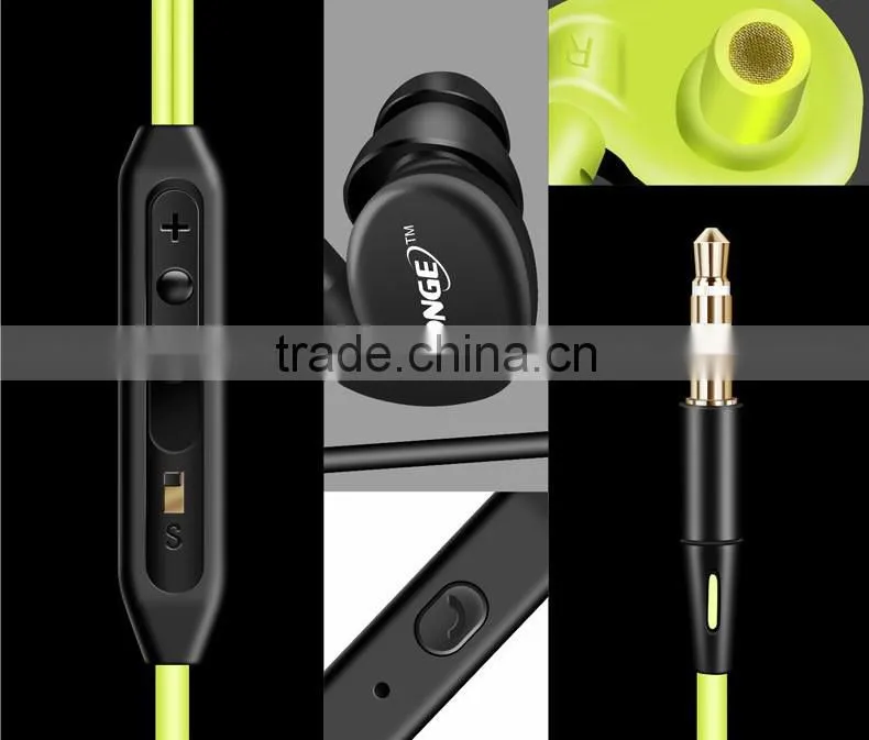 Running Earphone Ear Hook Sports 3.5mm Wire HIFI Headphone with Mic Volume Control
