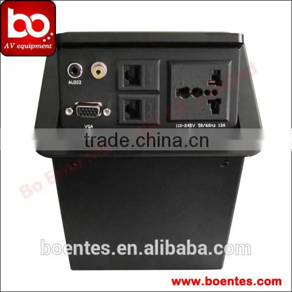 Pop Up Desktop Power Plugs/ Hydraulic Pop Up Socket Box/ Multi functional socket box