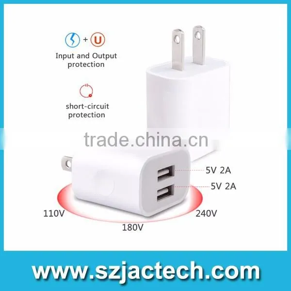 2 port AC Adapter Power Charger Home Charger for iphone 6 6s blocks