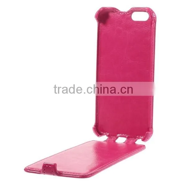 China Products Hot Selling Smart Phone Accessory Flip Down Wallet Cover For iPhone 6 Genuine Leather Case
