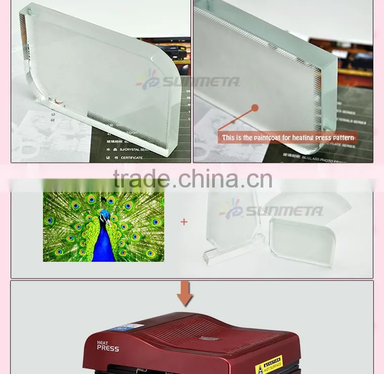 Sunmeta home decoration blank sublimation product heat press crystal (BSJ08B)