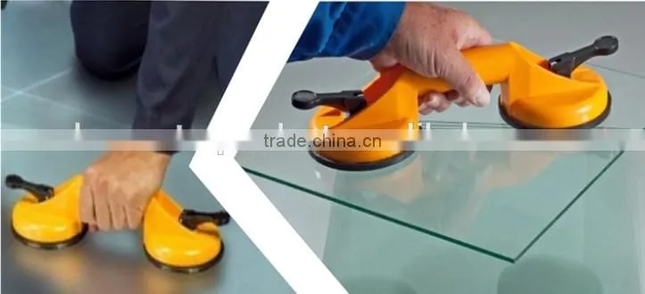 DETO High quality three claws rubber plate rotatable multifunctional glass sucker
