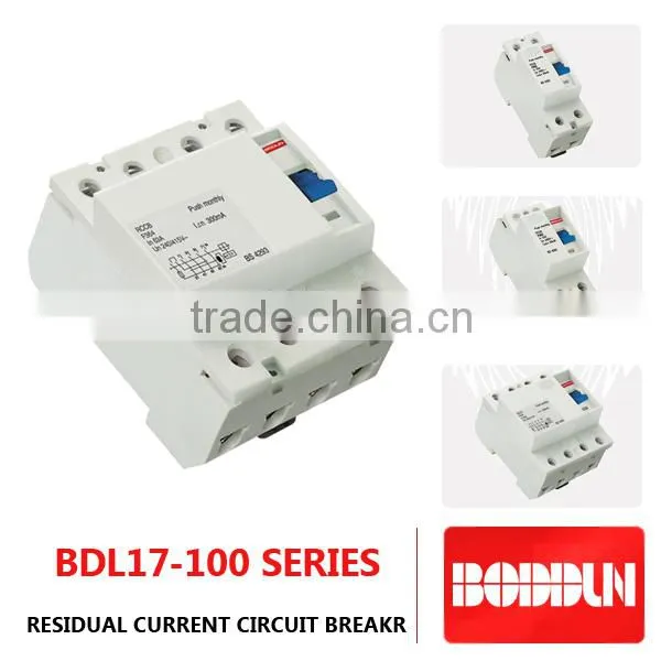 BDL17 with 10010KA rccb residual current circuit breaker