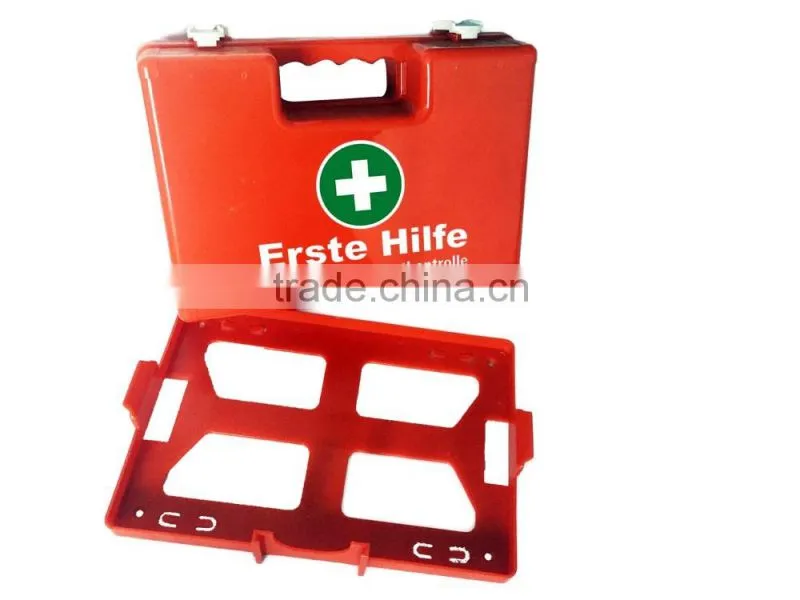 qualified cheap first aid kit with CE ISO for working place plastic box