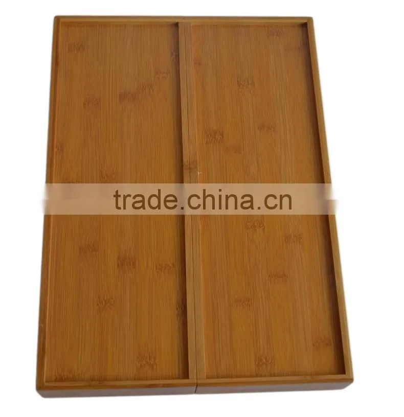 DT019 Expandable Bamboo Cutlery Tray , Kitchen Utensil Organization