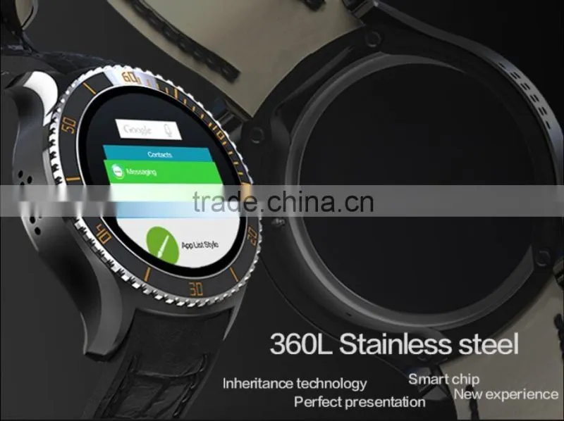 I2 android 5.1 OS MTK6580 Quad core Smart watch 4GB / 512MB Smartwatch With 3G wifi bluetooth GPS Google play store
