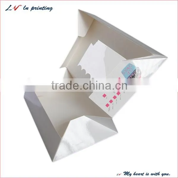 custom plain printed white cupcake boxes, cheap white cupcake boxes, concise white cupcake boxes