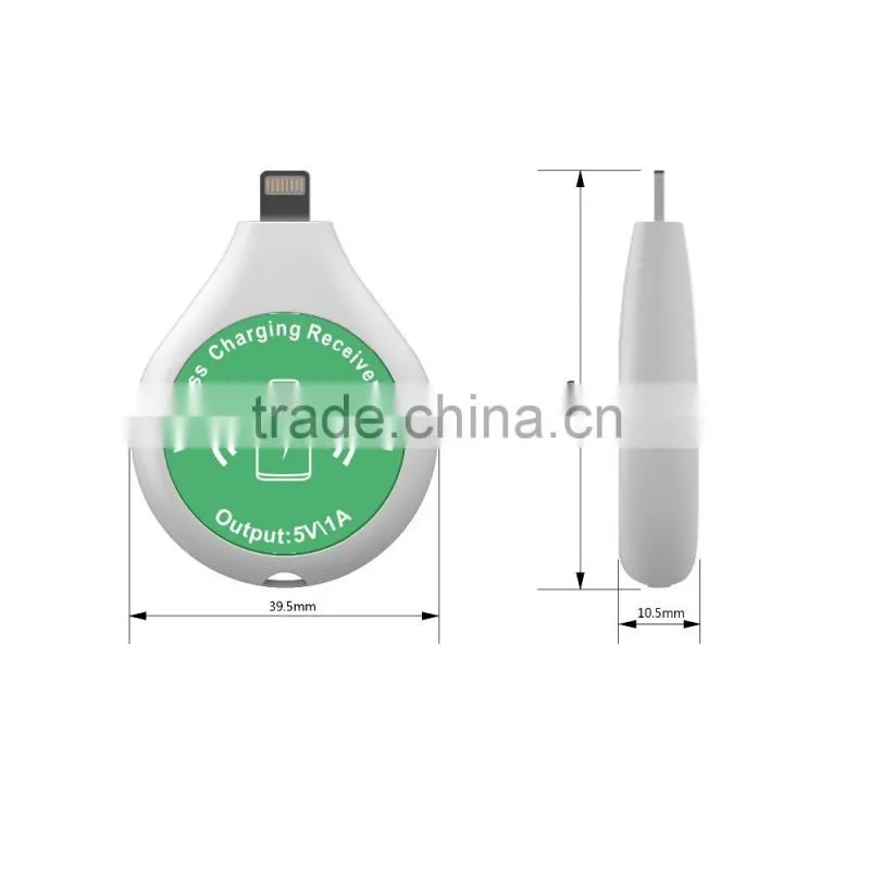 wholesale hot sale qi wireless charger receiver for galaxy s5 mini size