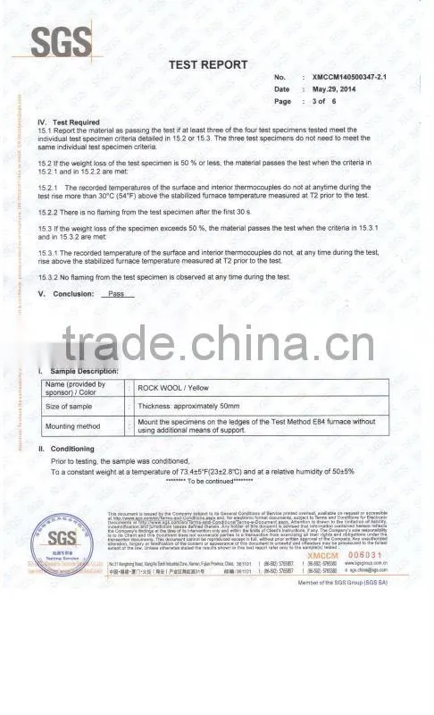 sound absorbing rock wool sandwich insulation wall panels