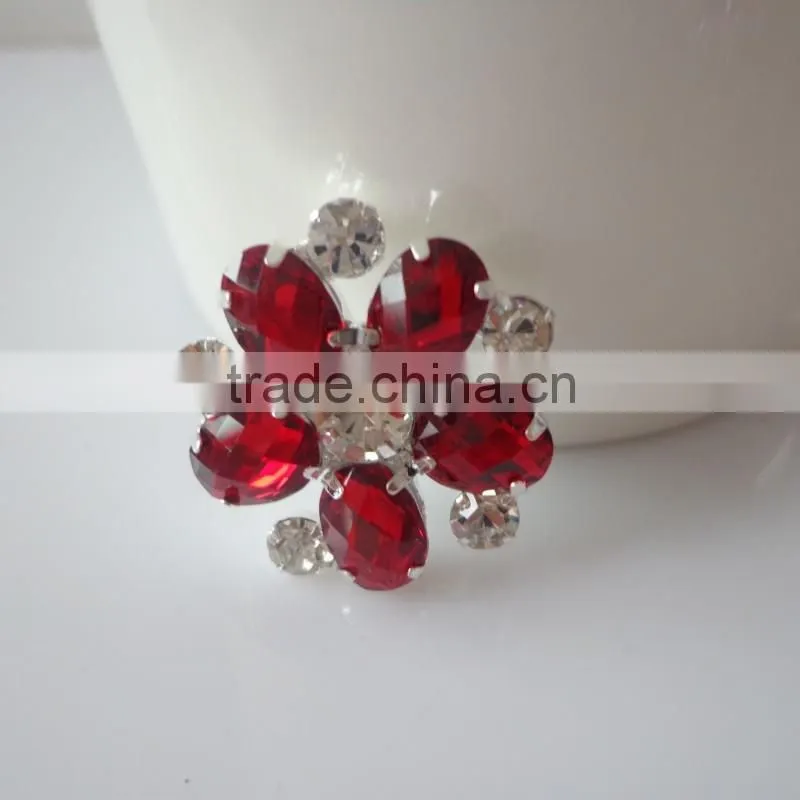 Factory Wholesale Shiny Colorful Metal Rhinestone Crystal Buttons Snaps for Leather Bracelet