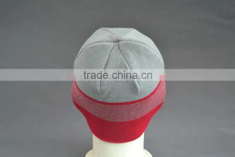 BSCI Audit Custom winter beanie hat with jacquard logo