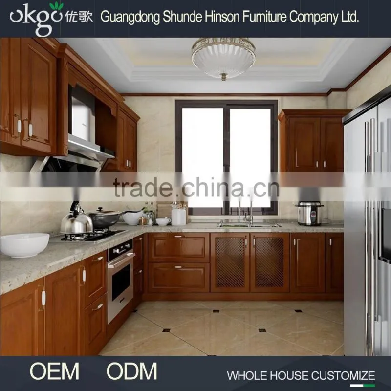 Living room furniture classic PVC membrane kitchen cabinet