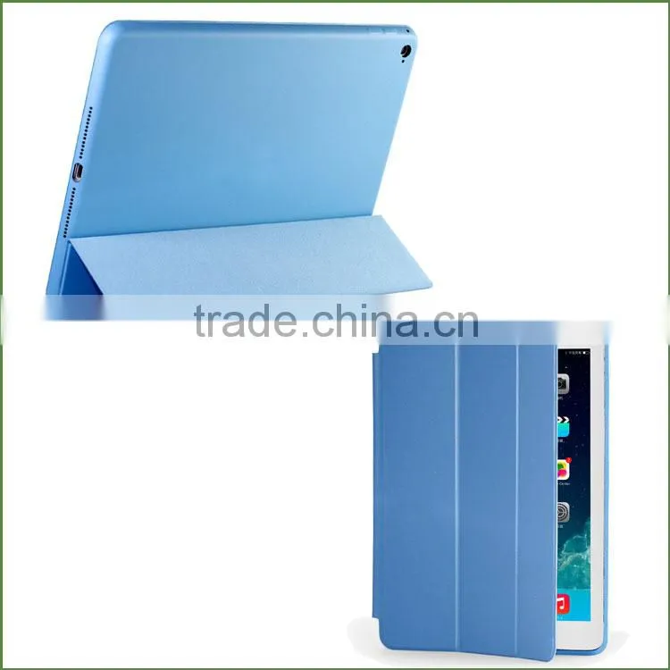 Smart Wake Sleep Function PC+PU Leather Case for iPad Air