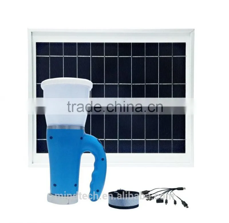 functional handheld solar led emergency torch lighting
