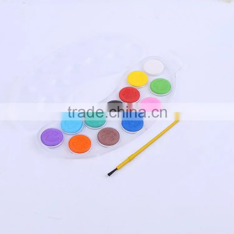 2016 new style 8/12/16 colors moonlike powder watercolor paint cakes set professional quality in plastic box