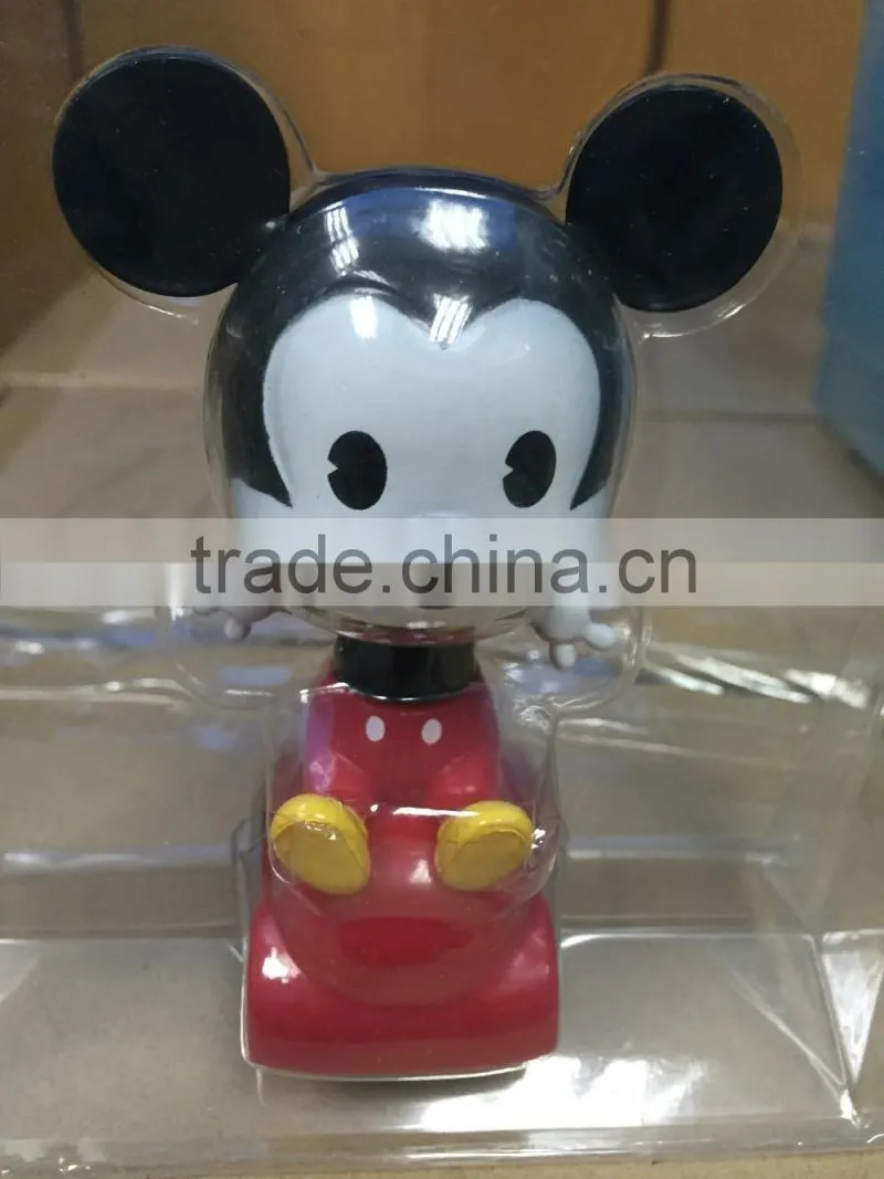 Micky Mouse Figure Pull-back Vehicle,Customized Cute Plastic Car Cartoon Toys