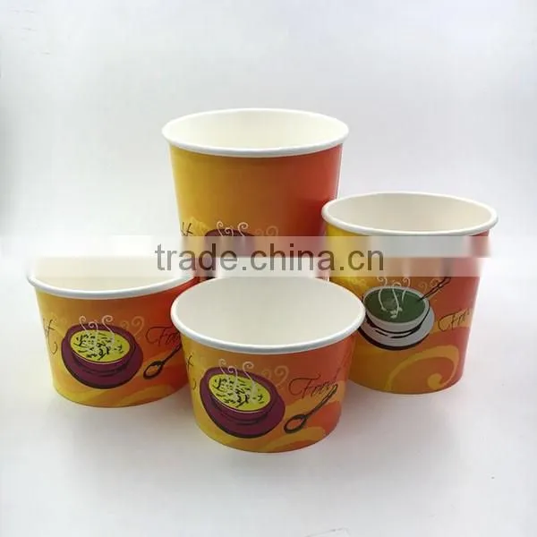 12oz soup paper cup with paper lid
