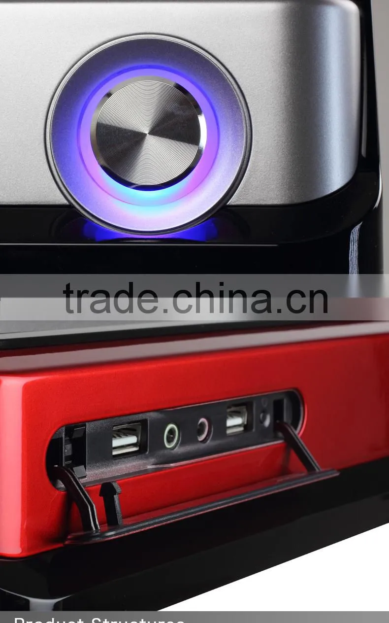 Realan Vertical Horizontal Mini ITX Micro ATX PC Gaming Case T02 with Power Supply (SGCC 0.6mm, 2.5"/3.5"HDD)