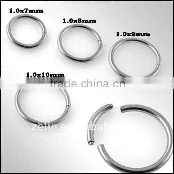 316L plated body jewelry nose ring segment jewelry
