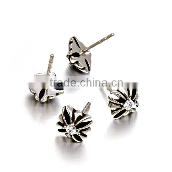 Factory Directly Stainless Steel Silver Charm Earring Never Fade Jewelry for men