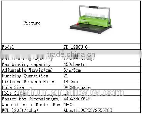 Double handle book binding machine