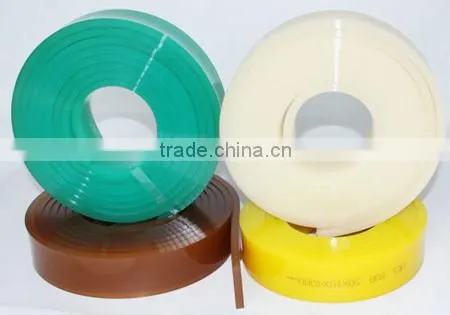 transparent clear hard and solt rubber squeegee for textile printing