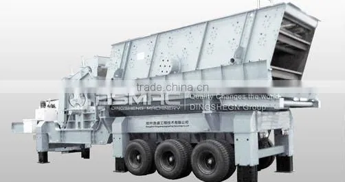 High Productivity Tyre Mobile Crusher for Tunisia