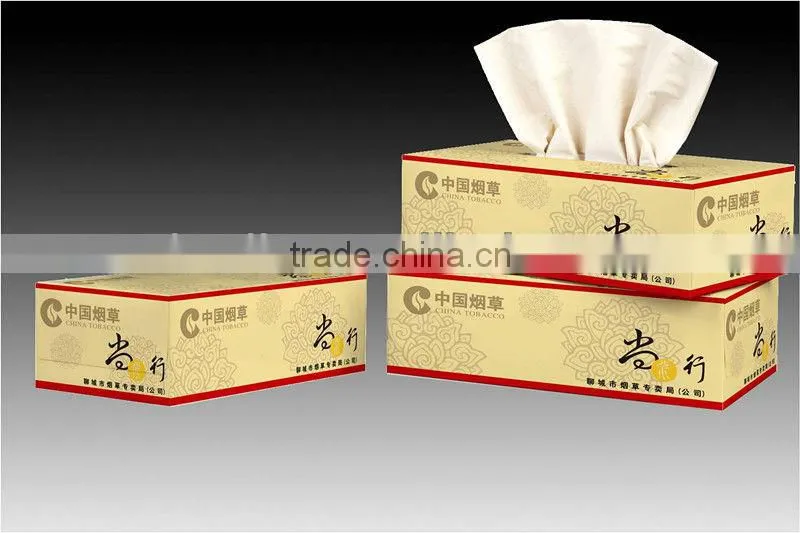 100%non-wood fiber unbleached food grade facial paper/OEM manufacture
