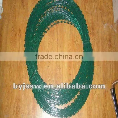 plastic razor barbed wire(BTO-22,CBT-65)( factory )