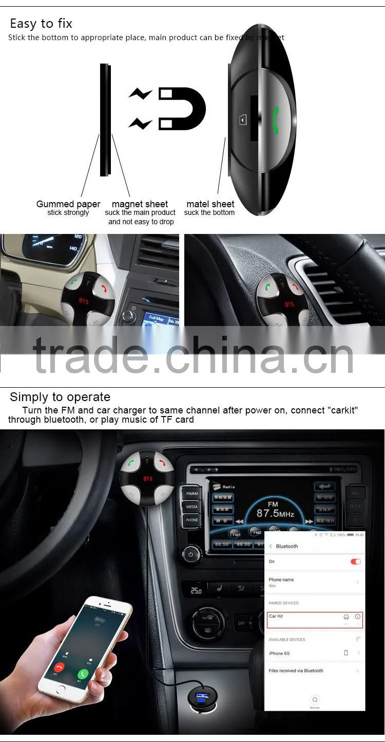 Caller with Detachable Magnetic Mount and Car USB Charger