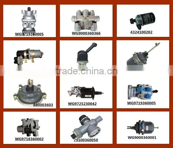 sinotruck engine parts compressed air dryer from WABCO pump valve
