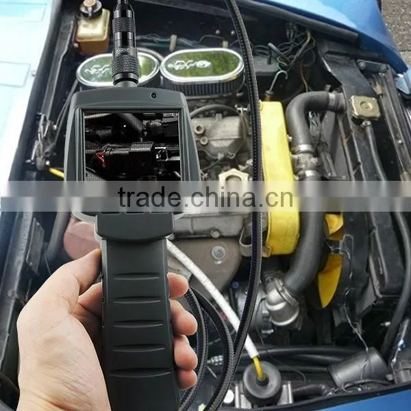3M Cable Industrial 2.4" HD Endoscope 9mm Camera 4 LED Snake Scope Waterproof IP67 Car Engine Inspection Pipe Borescope