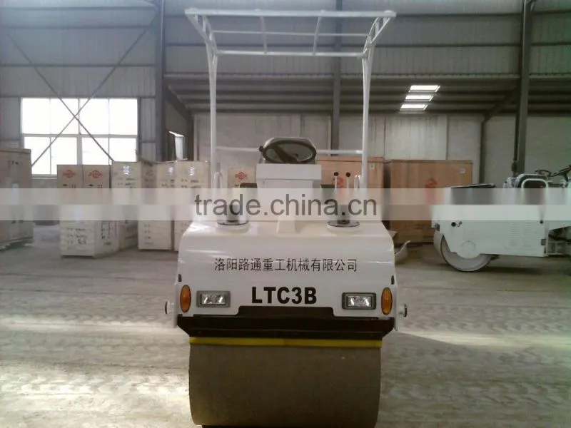 3 Ton Small Road Roller Lutong Double Drum Vibratory Roller LTC3B