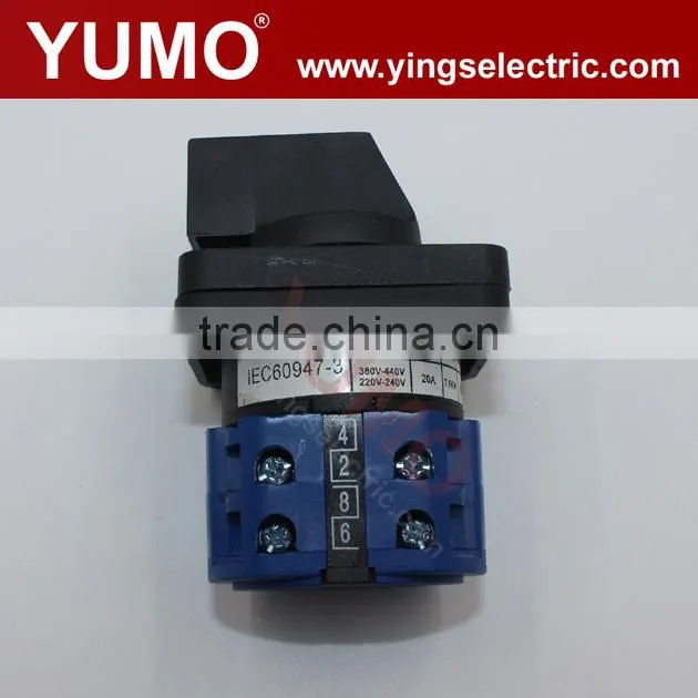 LW28-20 2P 690V 20A 3 positons Universal Changeover Switch Rotary Switch 63 amp changeover switch price