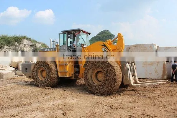quarry equipment Block lifting equipment fork wheel loader used in quarry JGM771FT32 for sale 162Kw/h 3200mm lifting height