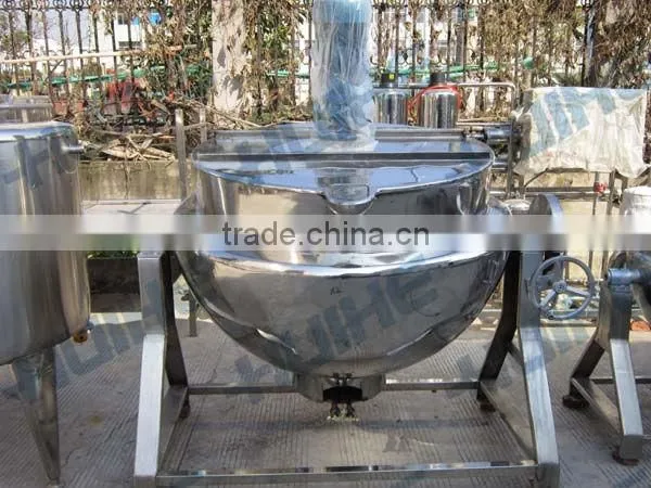 Stainless Steel Gas Heating Jacketed Mixing Kettle