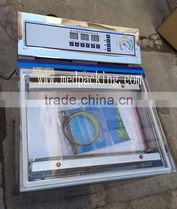 Double food vacuum pump packaging machine