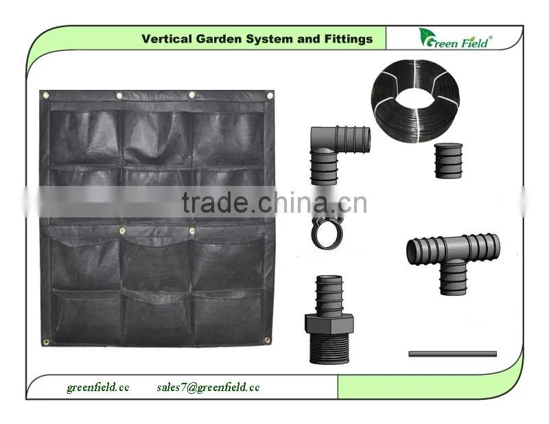Hydroponic drip irrigation system, hydroponic system vertical