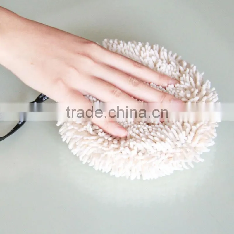 Cute Round Microfiber Chenille cleaning sponge