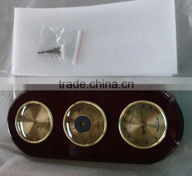 indoor multifunction weather station YG1615 with wood base