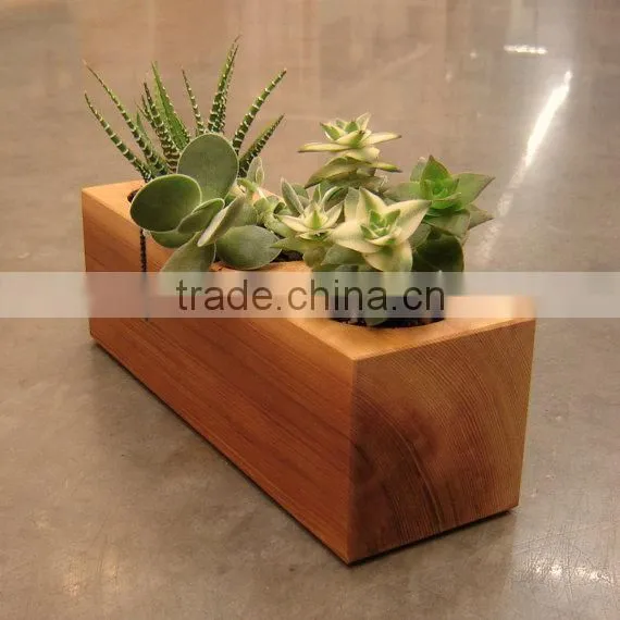 Little wooden plant Wooden Flower Holder Stand Pot