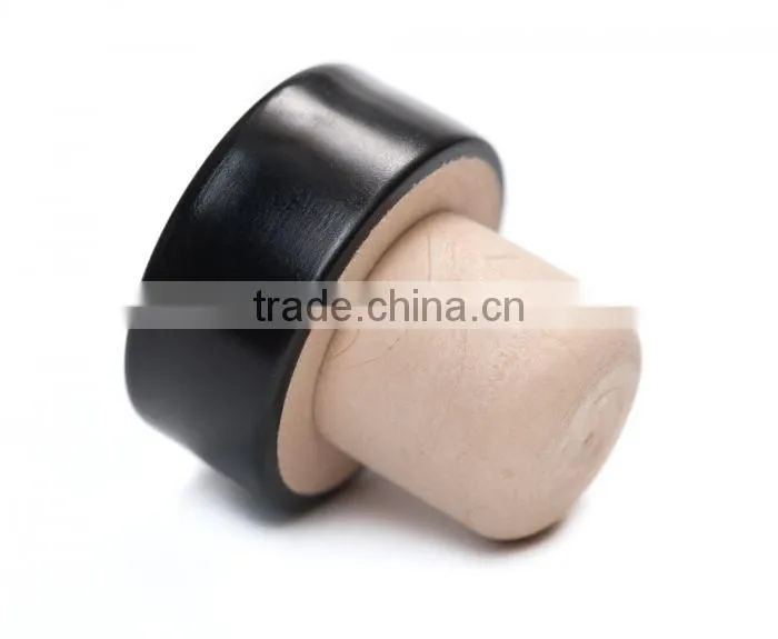 T shape synthetic cork wooden cork bottle cork stopper