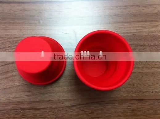 Silicone Foldable Coffee Cup Pill Box Collapsing Travel Drinking cup